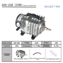 Load image into Gallery viewer, 220V Hailea External High Power AC E-magnetic Air Pump Fish Pond Oxygen Pump Compressor for pond Air Aerator Pump ACO-208 308
