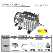 Load image into Gallery viewer, 220V Hailea External High Power AC E-magnetic Air Pump Fish Pond Oxygen Pump Compressor for pond Air Aerator Pump ACO-208 308
