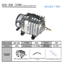 Load image into Gallery viewer, 220V Hailea External High Power AC E-magnetic Air Pump Fish Pond Oxygen Pump Compressor for pond Air Aerator Pump ACO-208 308
