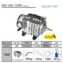 Load image into Gallery viewer, 220V Hailea External High Power AC E-magnetic Air Pump Fish Pond Oxygen Pump Compressor for pond Air Aerator Pump ACO-208 308
