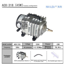 Load image into Gallery viewer, 220V Hailea External High Power AC E-magnetic Air Pump Fish Pond Oxygen Pump Compressor for pond Air Aerator Pump ACO-208 308
