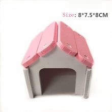 Load image into Gallery viewer, Blue Hamster House Large Size Acrylic Villa Double Guinea Pig Cage Small Pet for a Hamster Bservation Nest

