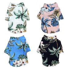 Load image into Gallery viewer, Dog Clothes Summer Beach Shirt Dog Cute Print Hawaii Beach Casual Pet Travel Shirt Pineapple Floral Short Sleeve Dog Cat Blouse
