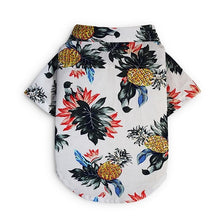 Load image into Gallery viewer, Dog Clothes Summer Beach Shirt Dog Cute Print Hawaii Beach Casual Pet Travel Shirt Pineapple Floral Short Sleeve Dog Cat Blouse
