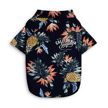 Load image into Gallery viewer, Dog Clothes Summer Beach Shirt Dog Cute Print Hawaii Beach Casual Pet Travel Shirt Pineapple Floral Short Sleeve Dog Cat Blouse
