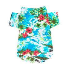 Load image into Gallery viewer, Dog Clothes Summer Beach Shirt Dog Cute Print Hawaii Beach Casual Pet Travel Shirt Pineapple Floral Short Sleeve Dog Cat Blouse
