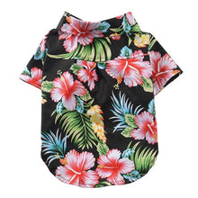 Load image into Gallery viewer, Dog Clothes Summer Beach Shirt Dog Cute Print Hawaii Beach Casual Pet Travel Shirt Pineapple Floral Short Sleeve Dog Cat Blouse
