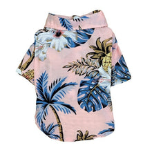 Load image into Gallery viewer, Dog Clothes Summer Beach Shirt Dog Cute Print Hawaii Beach Casual Pet Travel Shirt Pineapple Floral Short Sleeve Dog Cat Blouse
