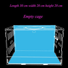 Load image into Gallery viewer, Blue Hamster House Large Size Acrylic Villa Double Guinea Pig Cage Small Pet for a Hamster Bservation Nest
