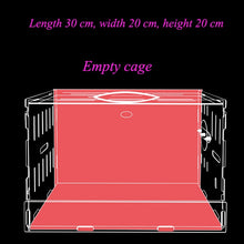 Load image into Gallery viewer, Blue Hamster House Large Size Acrylic Villa Double Guinea Pig Cage Small Pet for a Hamster Bservation Nest
