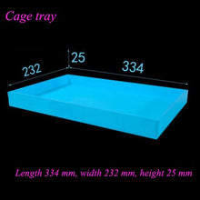 Load image into Gallery viewer, Blue Hamster House Large Size Acrylic Villa Double Guinea Pig Cage Small Pet for a Hamster Bservation Nest
